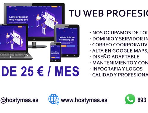 Consigue tu web profesional